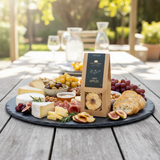 House of Holabox Port Willunga Fine Foods toffee apple pack on a gourmet grazing board with cheese and fruit