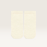 House of Holabox Toshi organic cotton baby ankle socks in cream for newborns aged 0-6 months