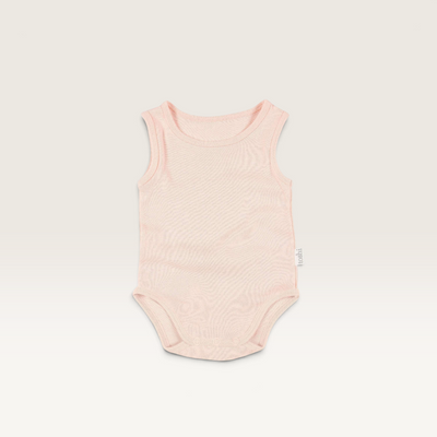 Toshi | Organic Singlet Onesie (assorted colours) – Blush / 0000