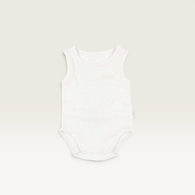 Toshi | Organic Singlet Onesie (assorted colours) – Cream / 000