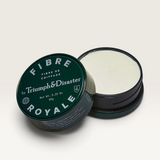 House of Holabox Triumph & Disaster Fibre Royale strong hold hair styling cream in a dark green 25g jar