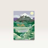 House of Holabox Walk book cover featuring a painted landscape of mountains, hills, and a winding path.
