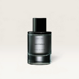 House of Holabox Wayfarer 50ml extrait de parfum bottle in a sleek glass design on a reflective surface