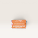 House of Holabox Wild Emery X Morgan Jamieson shower steamer box with orange packaging and floral artwork