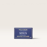 House of Holabox Wild Emery Sinus mint and menthol shower steamer in a blue rectangular box.