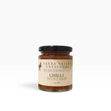 House of Holabox Yarra Valley Preserves Mustard Chilli in a 210g glass jar with a black lid