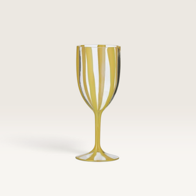 Cabana Acrylic Wine Glass Yellow – Yellow