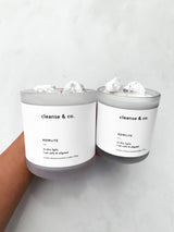 Howlite Intention Crystal Candle - Safe & Aligned-House of Holabox