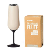 'Huski' Champagne Flute - Assorted Colours-Sand Beige-House of Holabox