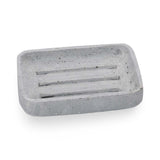 Huxter Concrete Soap Dish – Pale Grey