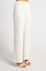 Heidi Highwaisted Textured Jersey Pants - Assorted Colours