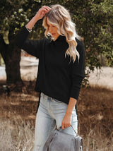Lora High Neck Knit - Black