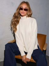 Lora High Neck Knit - Cream
