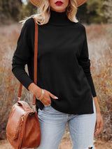 Lora High Neck Knit - Black