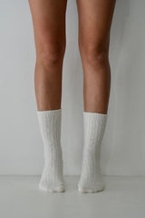 'Number Thirty-One' Cable Wool Cashmere Socks (Assort Colours)