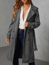 Emily Suede Trench