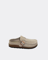 'Human' Winnie Slip on Loafers - Sand Suede
