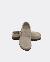 'Human' Winnie Slip on Loafers - Sand Suede