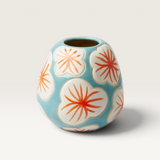 ‘Jones & Co’ Pollen Vases - Assorted Colours-White Hibiscus-House of Holabox