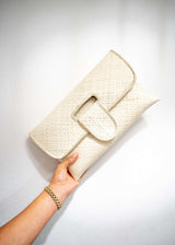 Kaya Rattan Clutch’s - Assorted Colours-Off White-House of Holabox