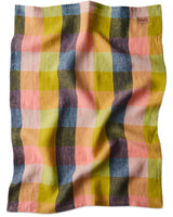 ‘Kip & Co’ Linen Blend Tea Towels - Assorted Designs-Florida tartan tea towel-House of Holabox