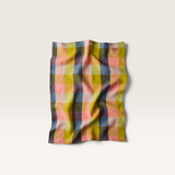 ‘Kip & Co’ Linen Blend Tea Towels - Assorted Designs-Florida tartan tea towel-House of Holabox