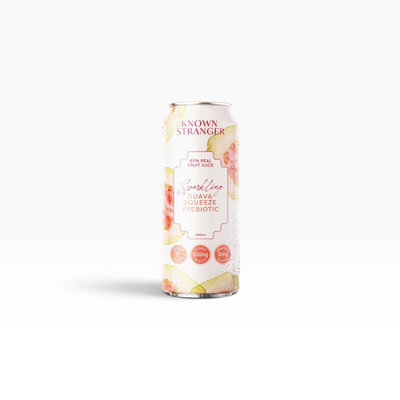 Known Stranger Prebiotic Sparkling Juice – Guava Squeeze