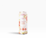 House of Holabox Known Stranger Guava Squeeze prebiotic sparkling juice in a 250ml can with fresh pink guava slices.
