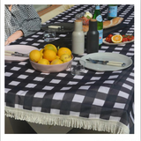 ‘Kollab’ Fringed Tablecloth-House of Holabox