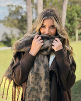 Larissa Leopard Scarf-House of Holabox