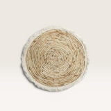 ‘Lavida’ Bleached Fringe Placemat-House of Holabox