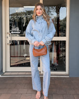 Lila Denim Bubble Jacket