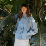 Lila Denim Bubble Jacket
