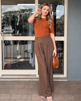 Lilee Rib Knit - Cognac