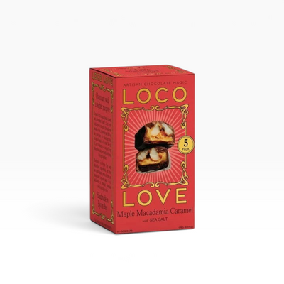 Loco Love Chocolate | 5 Packs (Assorted Flavours) – Maple Macadamia