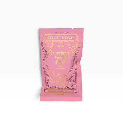 Loco Love Chocolate | Truffle Bar Singles – Strawberry Vanilla Burst