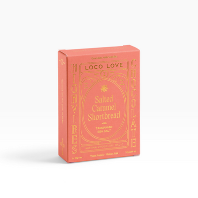 Loco Love Chocolate | Twin Packs – Salted Caramel Shortbread