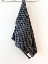 'Mama and Tochter' 100% Organic Cotton Rustic Waffle Tea Towel - Charcoal-House of Holabox