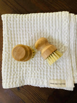 'Mama and Tochter' Bamboo Pot Scrubbing Brush-House of Holabox