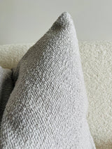 'Mama and Tochter' Boucle Cushion Cover - Silver-House of Holabox
