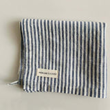 ‘Mama And Tochter’ French Linen Tea Towels - Assorted-Marine Stripe-House of Holabox