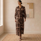 Monaco Deco Maxi Dress
