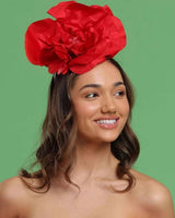 Morgan & Taylor Cindy Floral Fascinators - Red