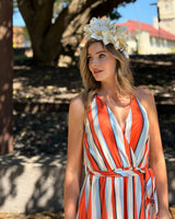 Morgan & Taylor  Devon Headpiece In White