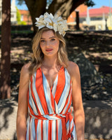Morgan & Taylor  Devon Headpiece In White