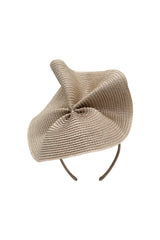 Morgan & Taylor - Zaria Fascinator Beige -House of Holabox