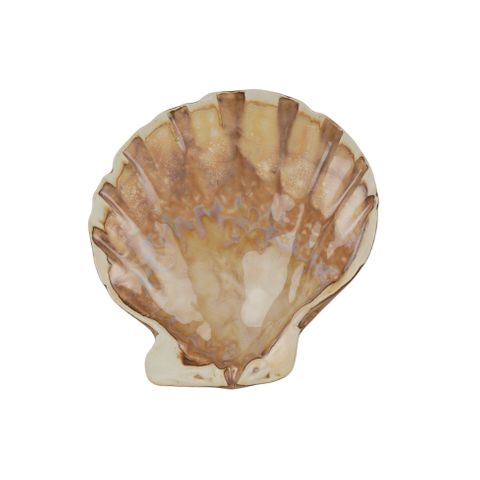 Octavia Ceramic Scallop Plate