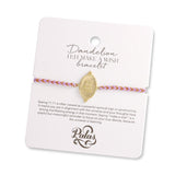 Dandelion ‘11:11 make a wish’ bracelet