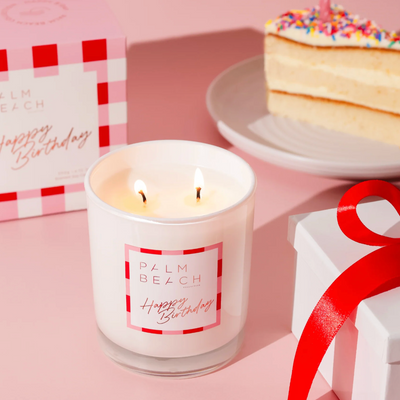 'Palm Beach Collection' Celebration Scented Candle 350g (Happy Birthday)