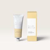 House of Holabox Palm Beach Collection Coconut and Lime hydrating hand cream in a 100ml tube with matching box.